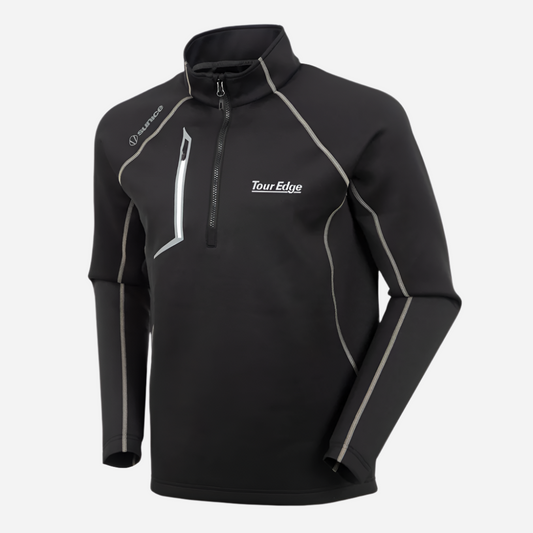 Tour Edge Men's Allendale 2.0 Water Repellant Pullover by Sunice -Black