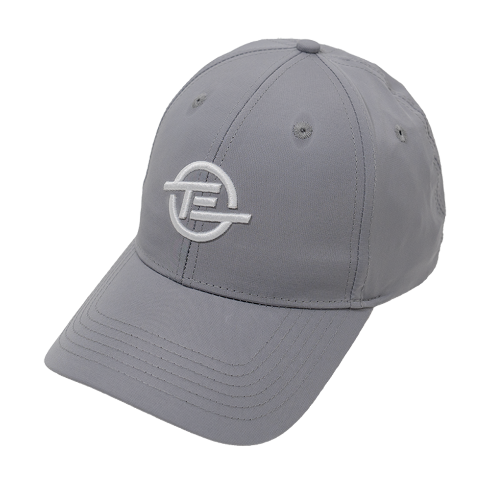 Tour Edge TE Logo Performance Cap - Light Gray/White Logo