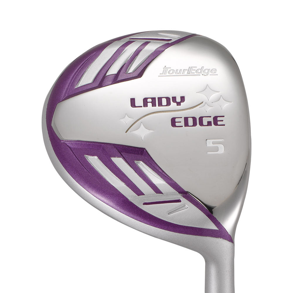 sole view of tour edge lady edge fairway wood violet white