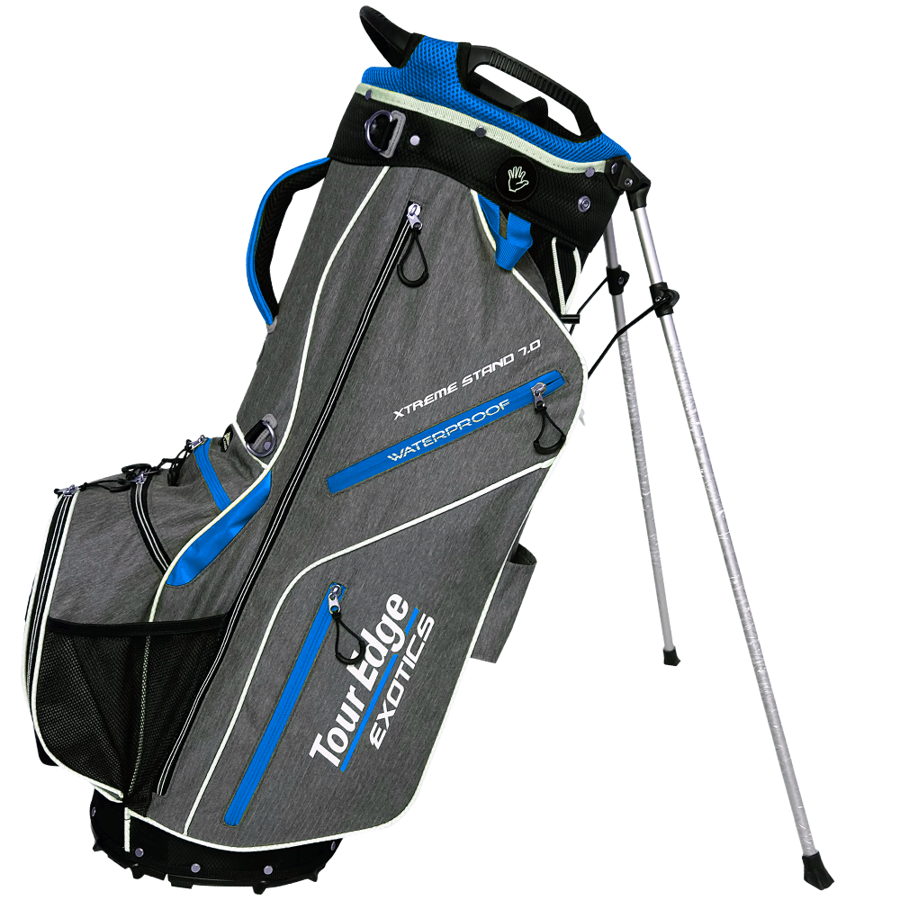 Tour Edge exotics xtreme 7.0 stand bag heather blue white