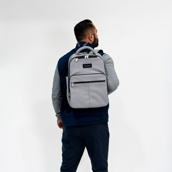 bespoke travel tech backpack Lux Everyday Color:Dark Knight Durable Backpacks size_One Size Genuine Leather Multicolor Woven