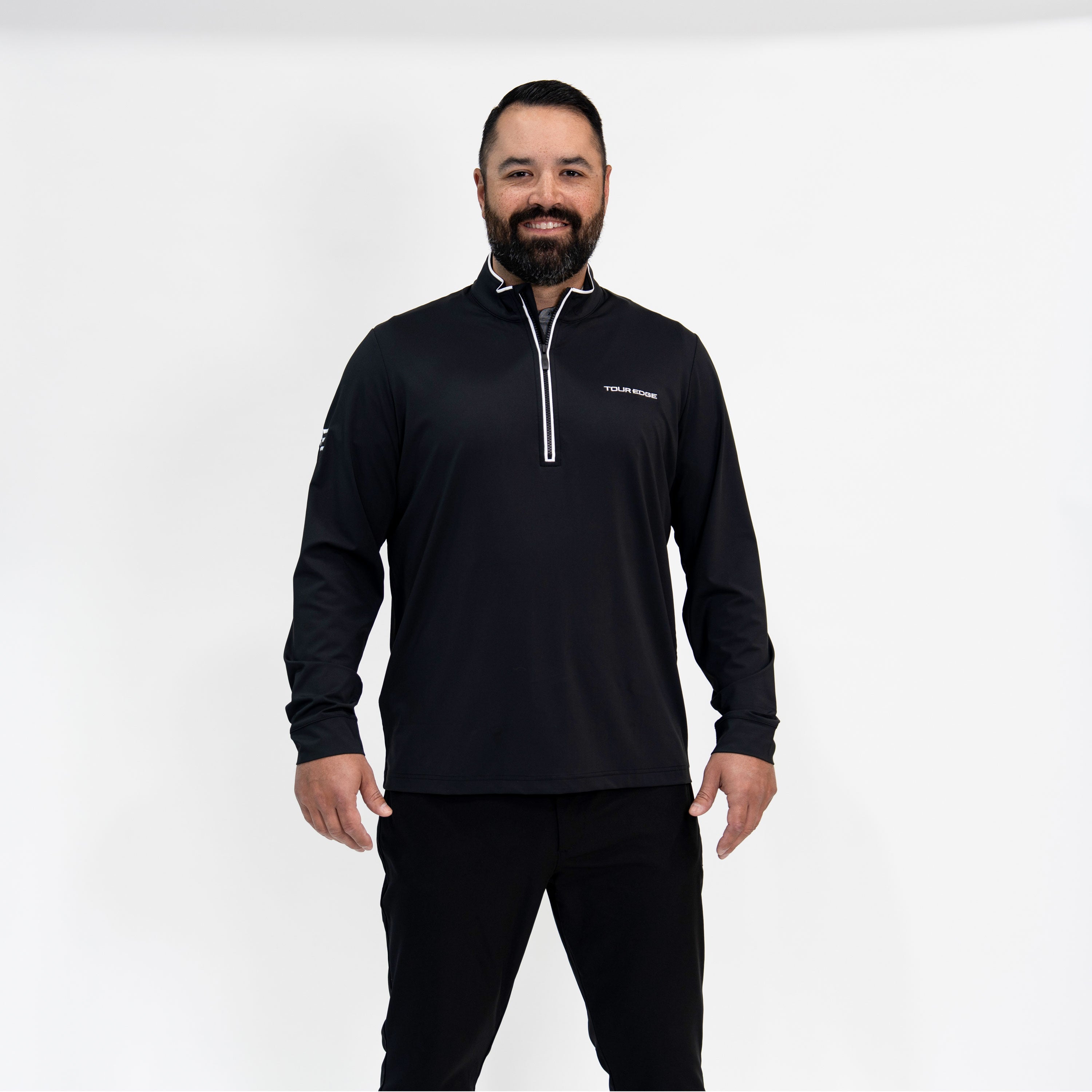 トップス studs layered zip cut sew Batavia Quarter Zip Pullover – Tour Edge