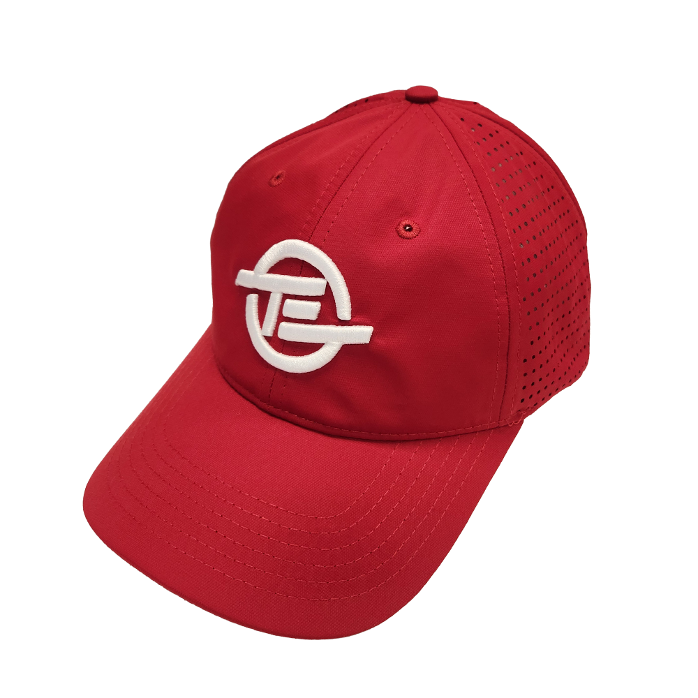 Tour Edge Emblem Perforated Cap - Red/White