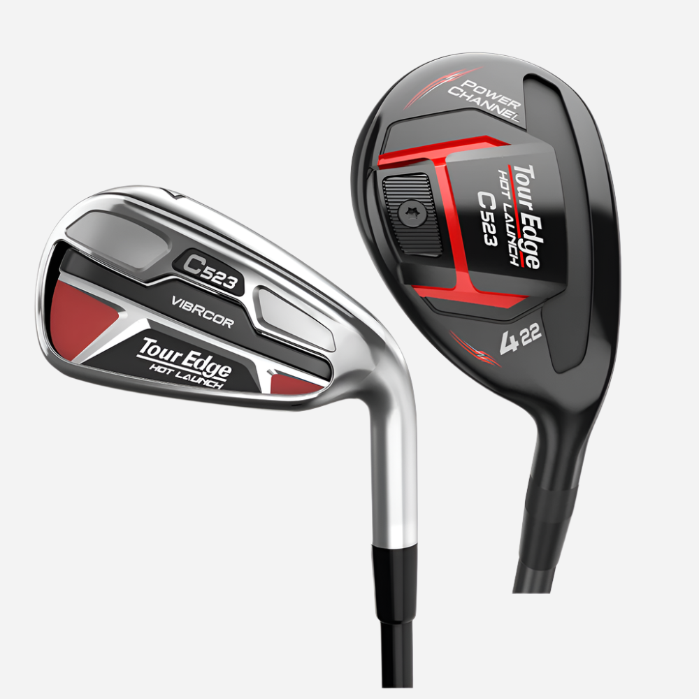 back view of Tour Edge Hot Launch C523 hybrid and iron