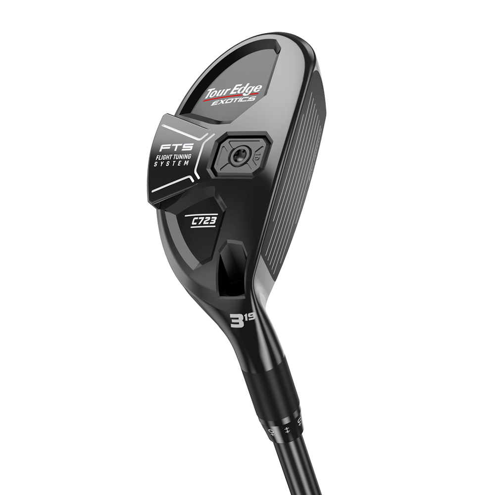 back and face view of Tour Edge Exotics C723 hybrid