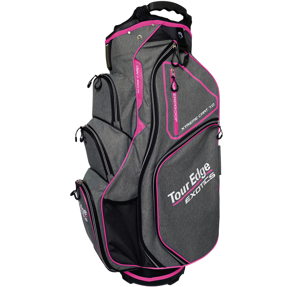 Tour Edge exotics xtreme 7.0 Cart bag heather red white