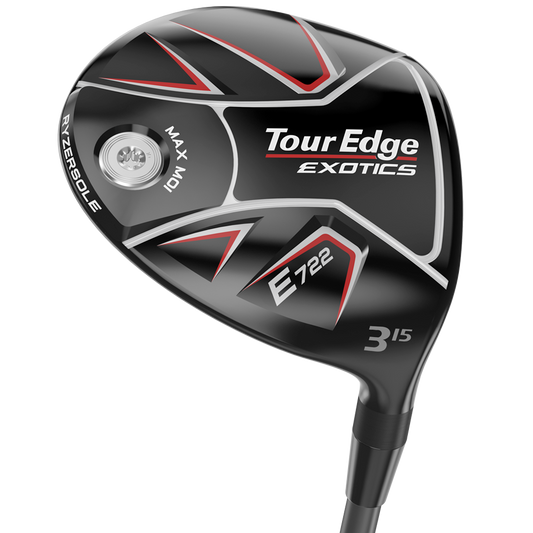Sole view of Tour Edge Exotice E722 fairway wood