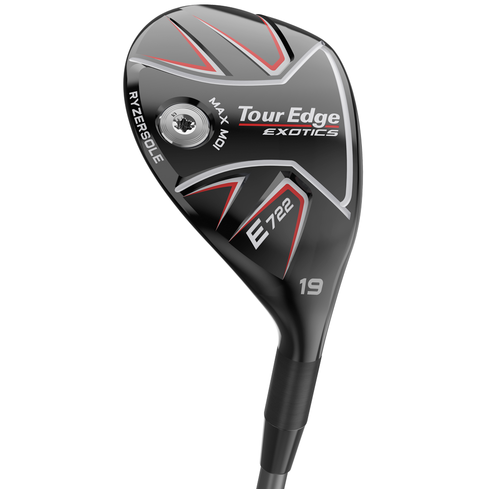sole view of Tour edge exotics e722 hybrid
